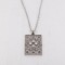 Cubic Zircona & Marcasite Pendant Necklace