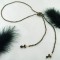 Crystal Lariat in 18K Gold Vermeil Jet (Black)