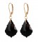 Baroque Earrings in Jet (Black) 18k Gold Vermeil