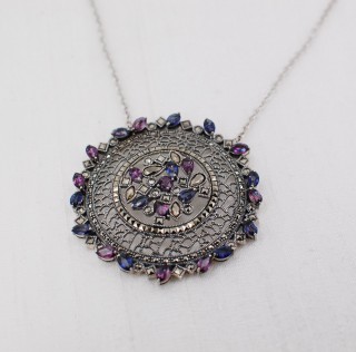 Amethyst & Iolite Necklace