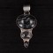 Agate, Onyx & Rutilated Quartz Pendant