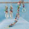 Navette Double Bracelet in Goddess shown with the Navette Cluster Earrings in Goddess