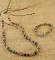Basic Necklace in Sterling Silver Earth shown with the Basic Bracelet in Earth.