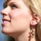 Olive Polygon Cluster Earrings