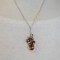 Browns Teardrop Cluster Necklace