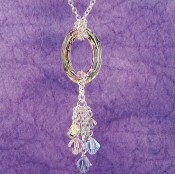 Cosmic Vitrail Light Cluster Necklace