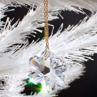 Snowflake Long Necklace in 18K Gold Vermeil
