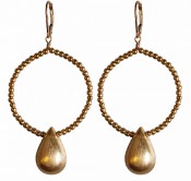 Gold Teardrop Earrings