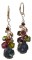 Earth Teardrop Cluster Earrings