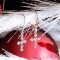 Swarovski Crystal Cross Earrings in Sterling Silver