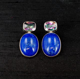 Lapis & Mystic Topaz Earrings