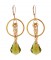 Baroque Chain Earrings in Olivine 18k Gold Vermeil