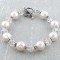Pearl & Clear Bracelet in Sterling Silver