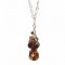 Browns Teardrop Cluster Necklace