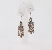 Quartz & Marcasite Drops Earring