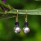 Pearl Drop Earrings in 18k Gold Vermeil Mauve
