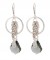 Baroque Chain Earrings in Black Diamond Sterling Silver