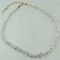 Basic Necklace in 18K Gold Vermeil Crystal (Clear)