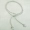 Crystal Lariat in Sterling Silver Crystal (Clear)