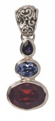 Swarovski Cyclamen Opal, Provence Lavender & Purple Velvet Pendant