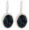 Swarovski Crystal Oval Gemstone Earrings in Montana