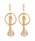 Baroque Chain Earrings in Camel (Light Colorado Topaz) 18k Gold Vermeil