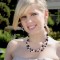 Allure Double Necklace shown with the Allure Chandelier Hoop Earrings.