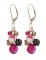 Crystal & Pearl Cluster Earrings in Sterling Silver Horizon