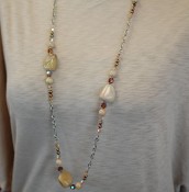 Brown Agate Long Necklace