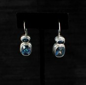 Neptune Topaz Two-Stone Earrings