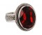 Swarovski Crystal Oval Ring in Siam (Red)