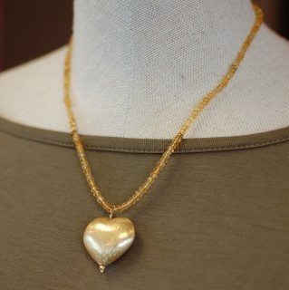 18k Gold Vermeil Citrine Strand