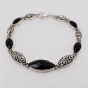 Onyx & Marcasite Bracelet