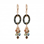 Cosmic Crystal Tabac Earrings