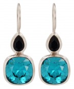 Swarovski Indicolite & Indigo Earrings