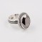 Swarovski Crystal Oval Ring in Metallic Silver