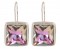 Swarovski Vitrail Light Square Earrings