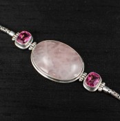 Rose Quartz & Pink Topaz Bracelet