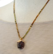Tourmaline & Garnet Necklace