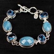 Neptune Topaz & Aquamarine Bracelet