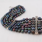 Blue Pearl Statement Necklace