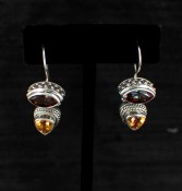 Azotic Topaz & Canary Topaz Earrings