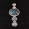 Aquamarine & Drusy Pendant