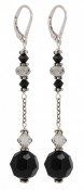 Deco Earrings in Jet (Black)