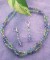 Double Necklace in Sterling Silver Serenity shown with the Crystal Dangle Earrings in Serenity.