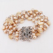 Multi-Strand Pearl Bracelet