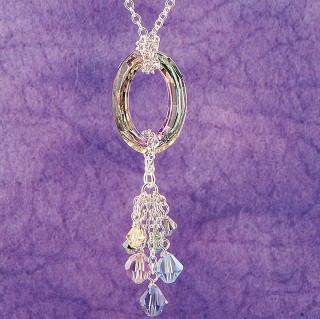 Cosmic Vitrail Light Cluster Necklace