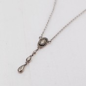 Marcasite Drop Necklace