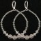 Infinity Earrings shown in Sterling Silver Silver Shade