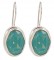 Swarovski Crystal Oval Gemstone Earrings in Pacific Opal